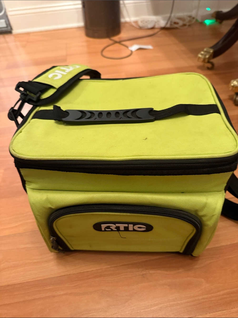 RTIC Lime Green Soft Cooler Bag - Portable Insulated Tote